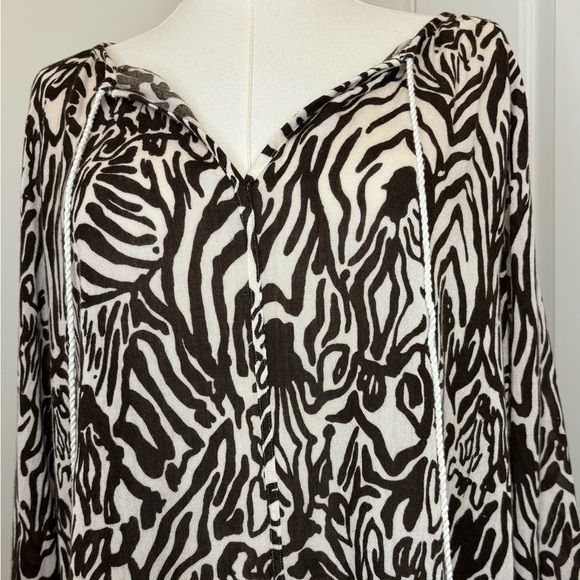 Lily Pulitzer Eleni Top Zebra Print - Picture 3 of 5